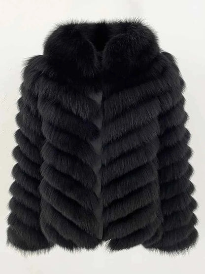 Jaqueta de Pele de Raposa — Elegância Atemporal