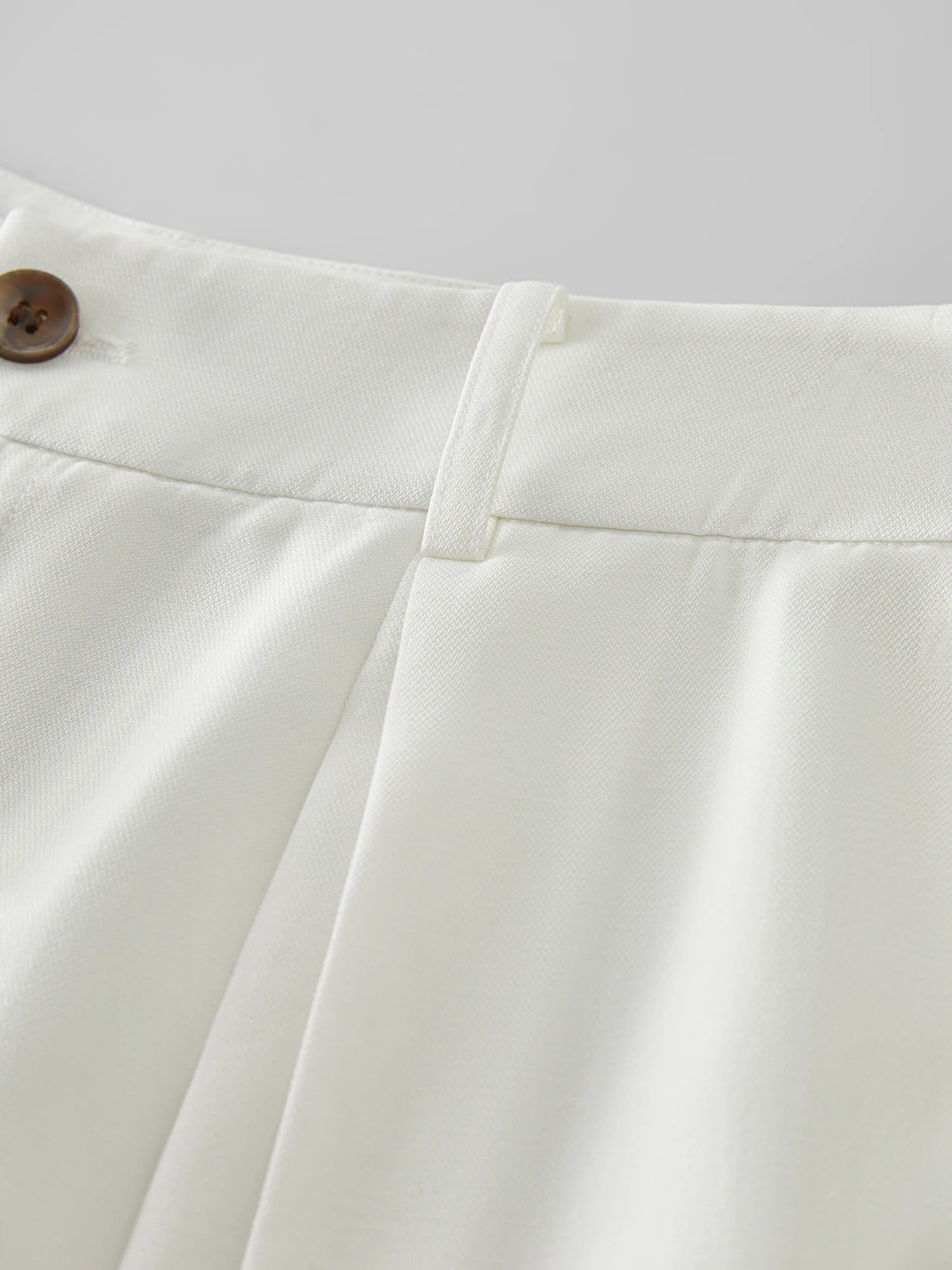 Calça Wide Leg Feminina Eco Linho Branca - AlmaChic