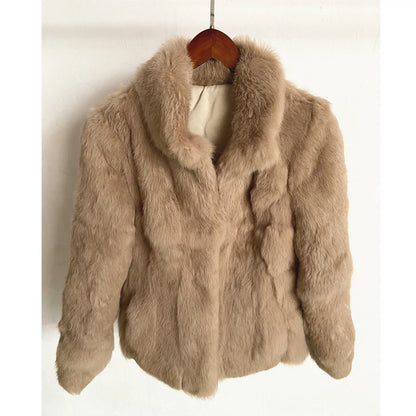 Casaco Feminino de Pele de Coelho Fancy Margaux
