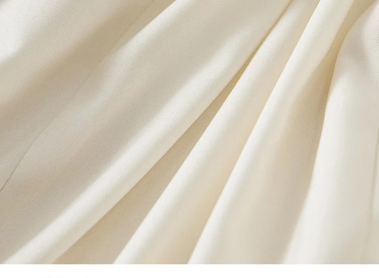 Sentubila blazers de linho reto para mulher 2025 primavera sólida senhora do escritório workwear entalhado único breasted outerwear 151x58179