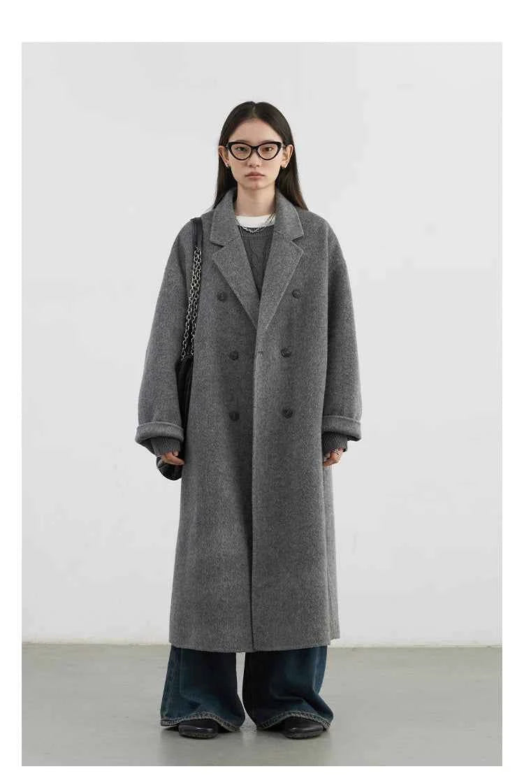 Casaco de Lã Trespassado Chic Ven — Elegância Atemporal