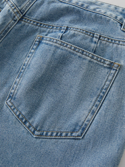 Dushu 2025 verão plus size galaxy meteor jeans de cintura alta prata-em relevo calças jeans de perna larga 25ds82056
