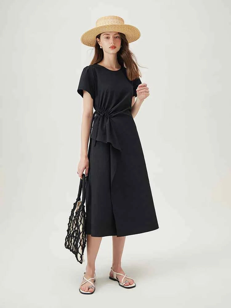 Vestido Midi Feminino Linha A Conforto Essencial Claire