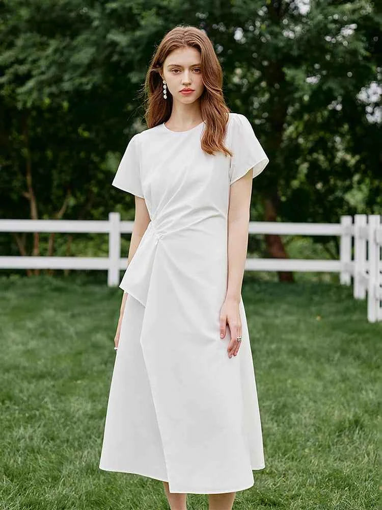Vestido Midi Feminino Linha A Conforto Essencial Claire