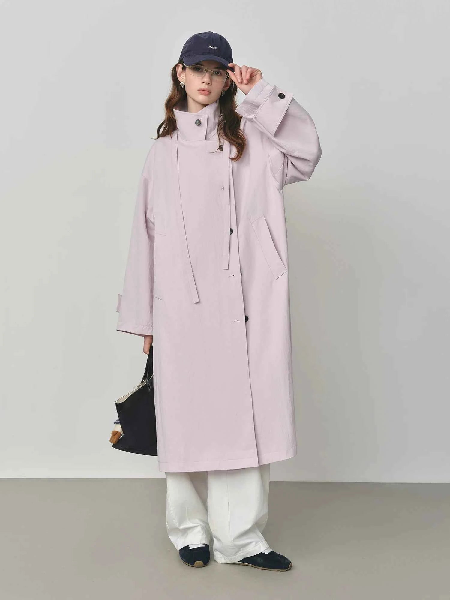 Trench Coat Oversized Cáqui com Sofisticação Atemporal