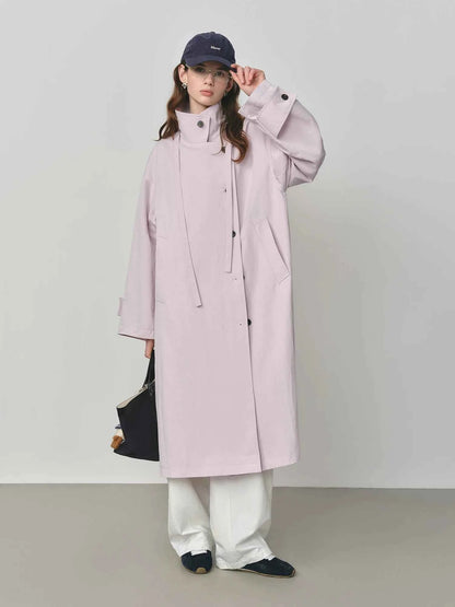 Trench Coat Oversized Cáqui com Sofisticação Atemporal