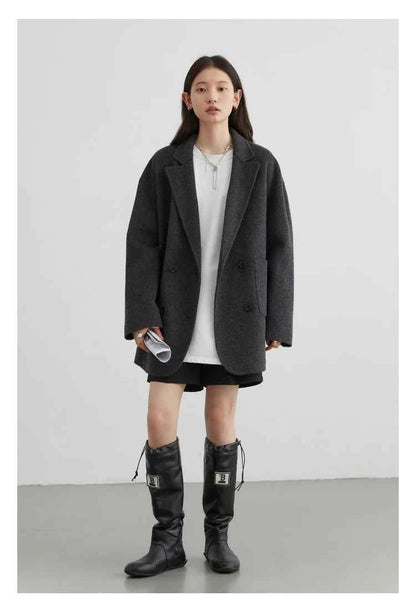 Casaco de Lã Feminino Venus Dupla Face - AlmaChic