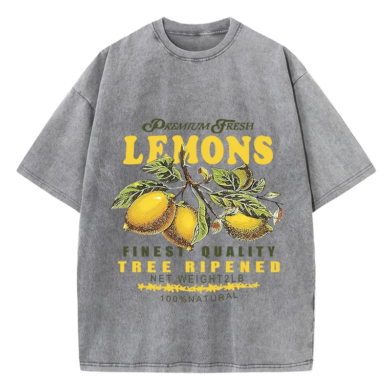 Camiseta Premium Oversized Lemons - AlmaChic
