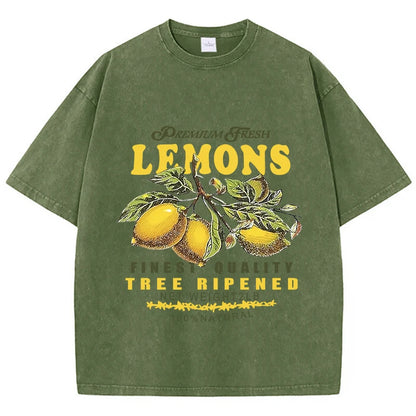 Camiseta Premium Oversized Lemons - AlmaChic
