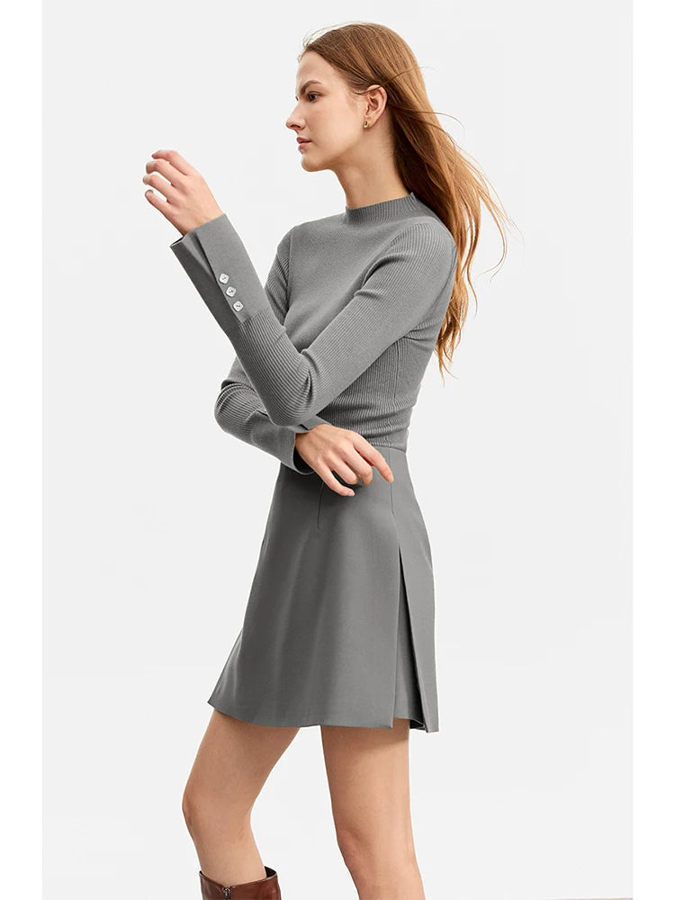 Saia-Shorts A-Line AlmaChic Cintura Alta - AlmaChic