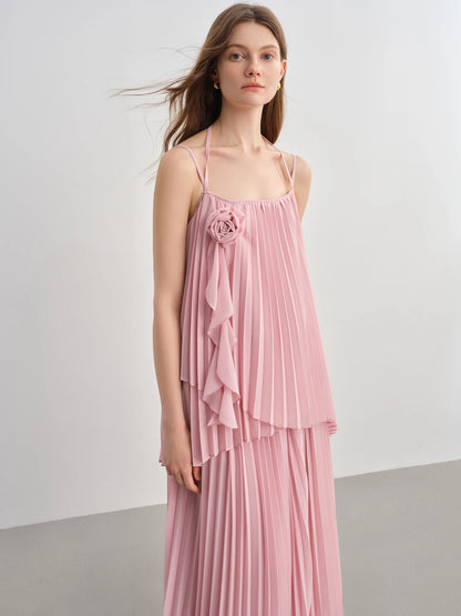 Blusa Floral Tridimensional Plissada - AlmaChic