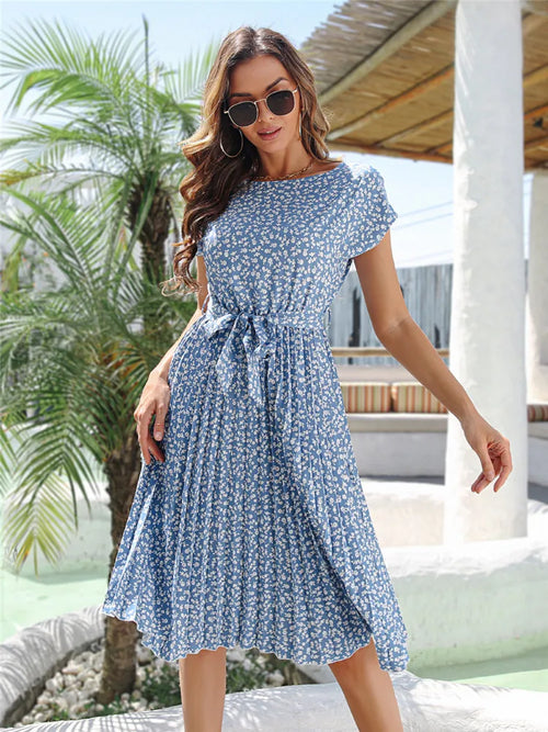 Vestido Midi Plissado Étoile