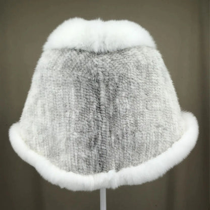Xale de tricô de pele de vison real com gola de corte de pele de raposa, estola de capa frontal, xale branco coreano peludo luxuoso, inverno