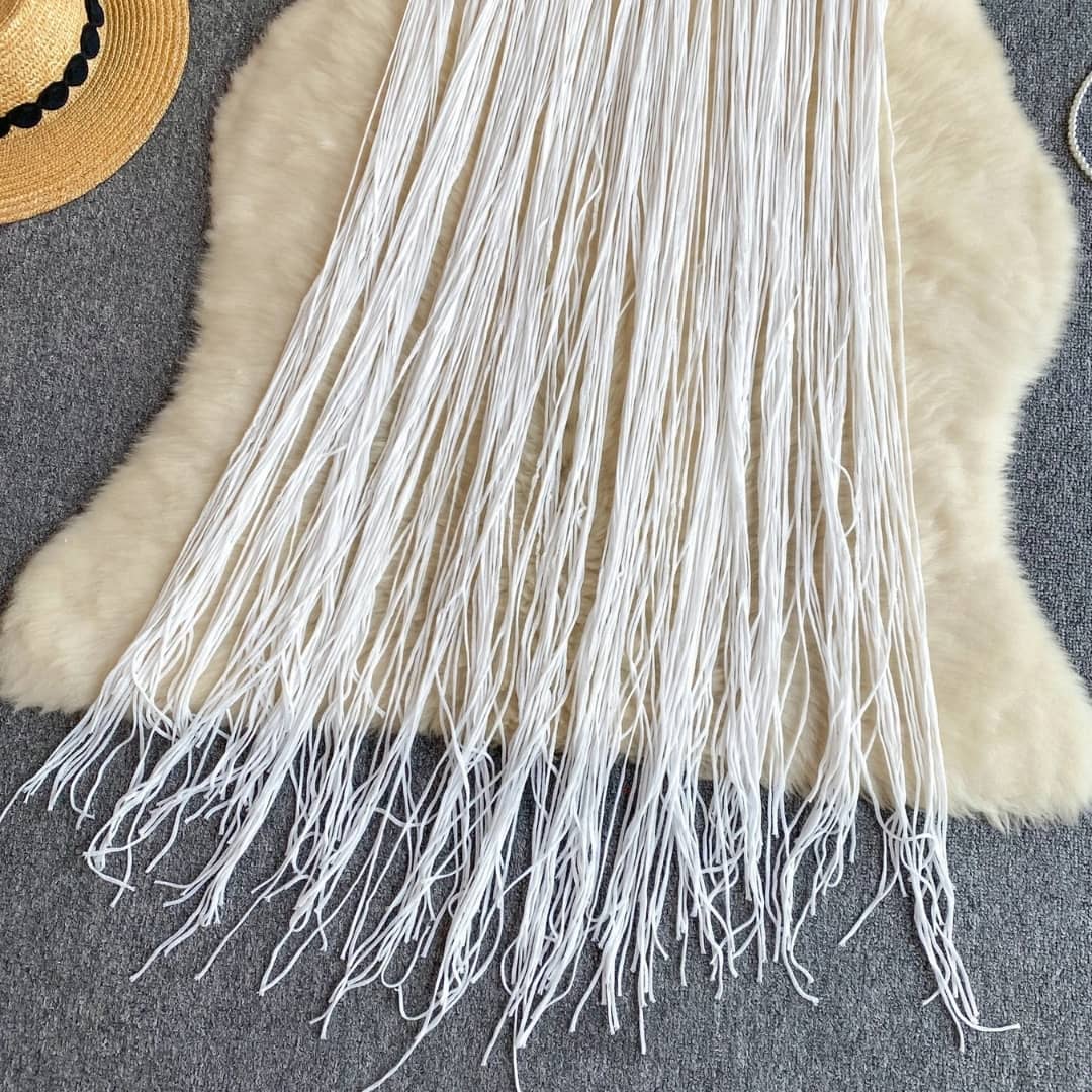 Saída de Praia Vestido de Crochê Branco – Lily