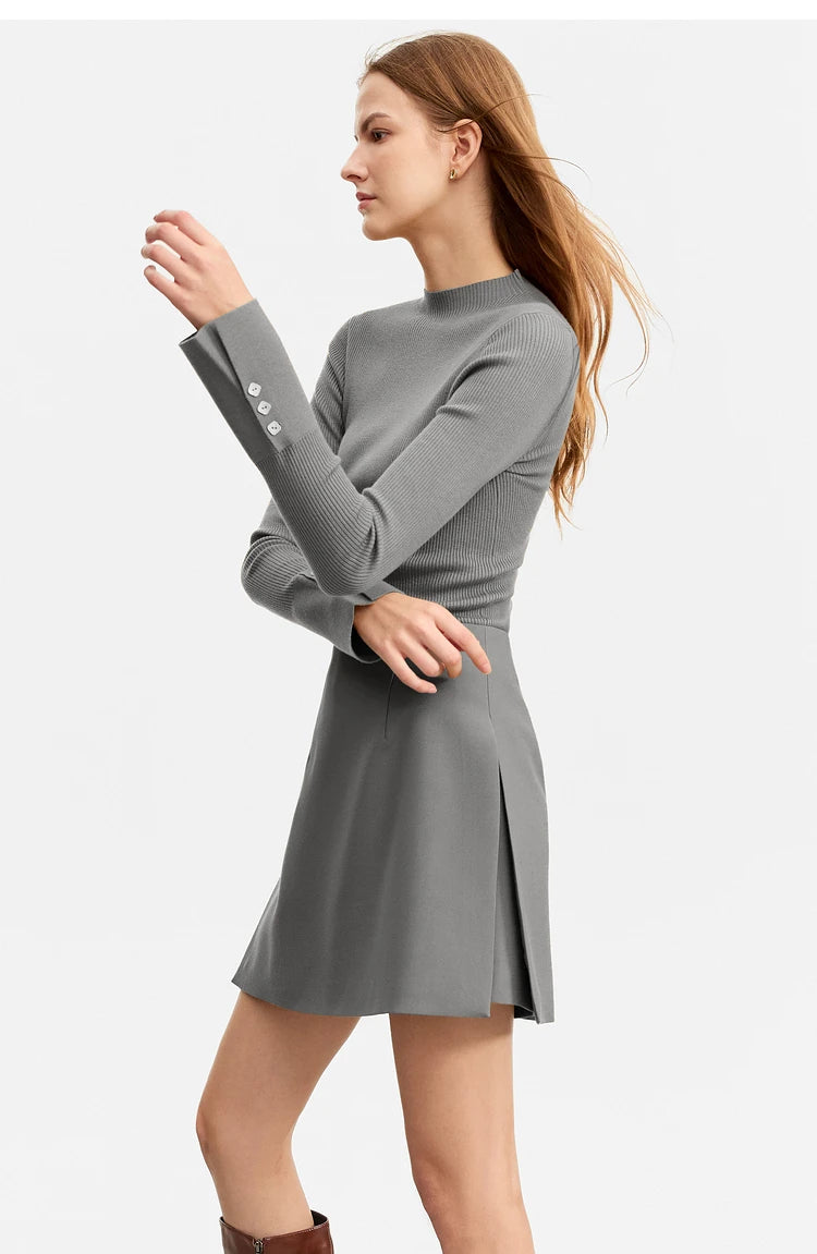 Saia-Shorts A-Line AlmaChic Cintura Alta - AlmaChic