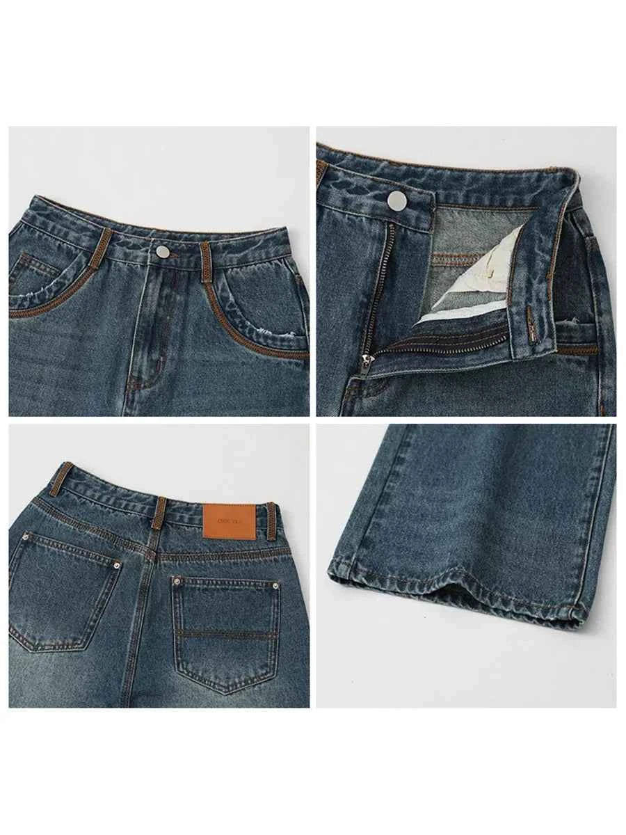 Calça Jeans Feminina Wide Leg Plus Size - AlmaChic