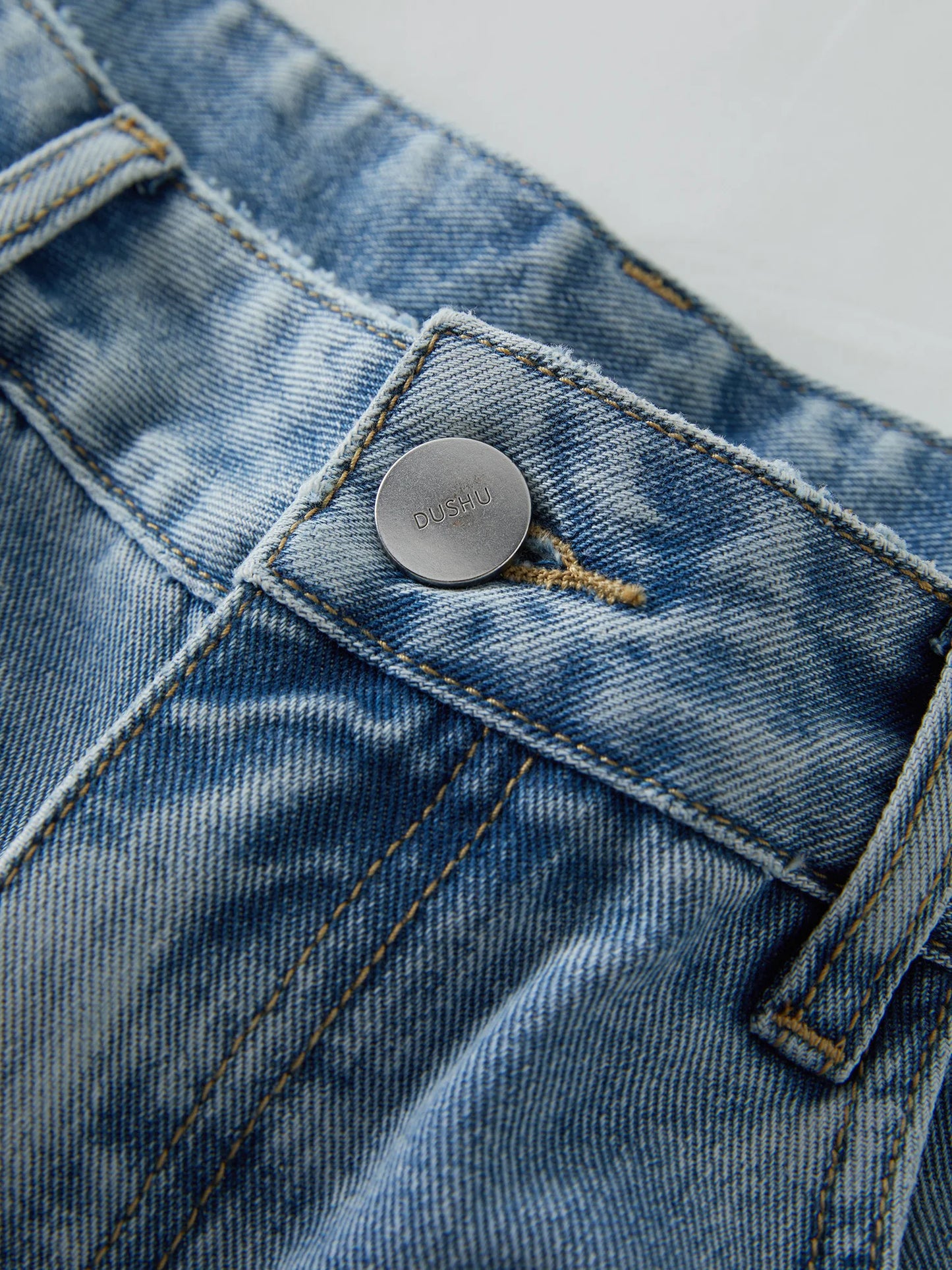 Dushu 2025 verão plus size galaxy meteor jeans de cintura alta prata-em relevo calças jeans de perna larga 25ds82056