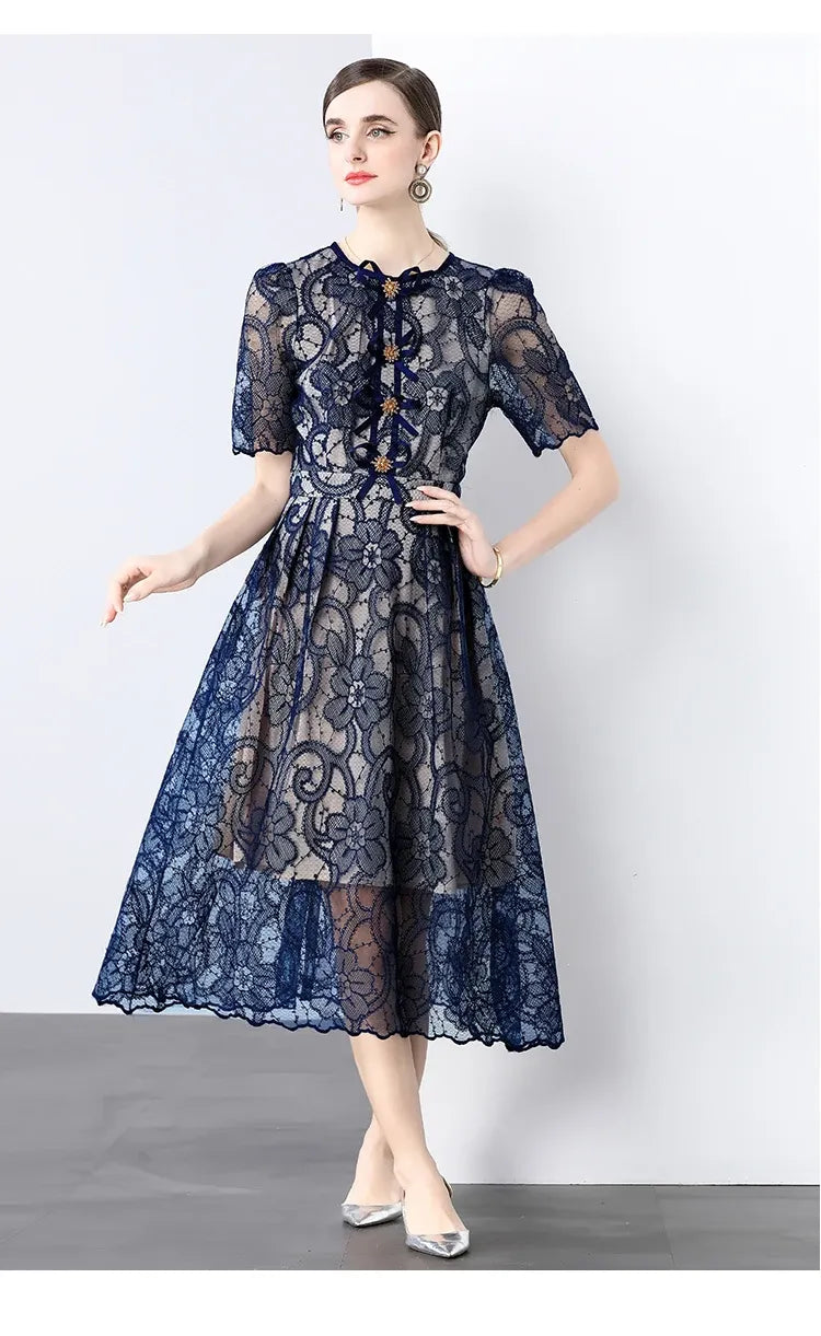 Vestido de Renda Elegante Madeleine