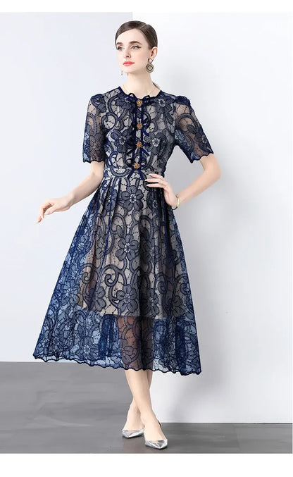 Vestido de Renda Elegante Madeleine