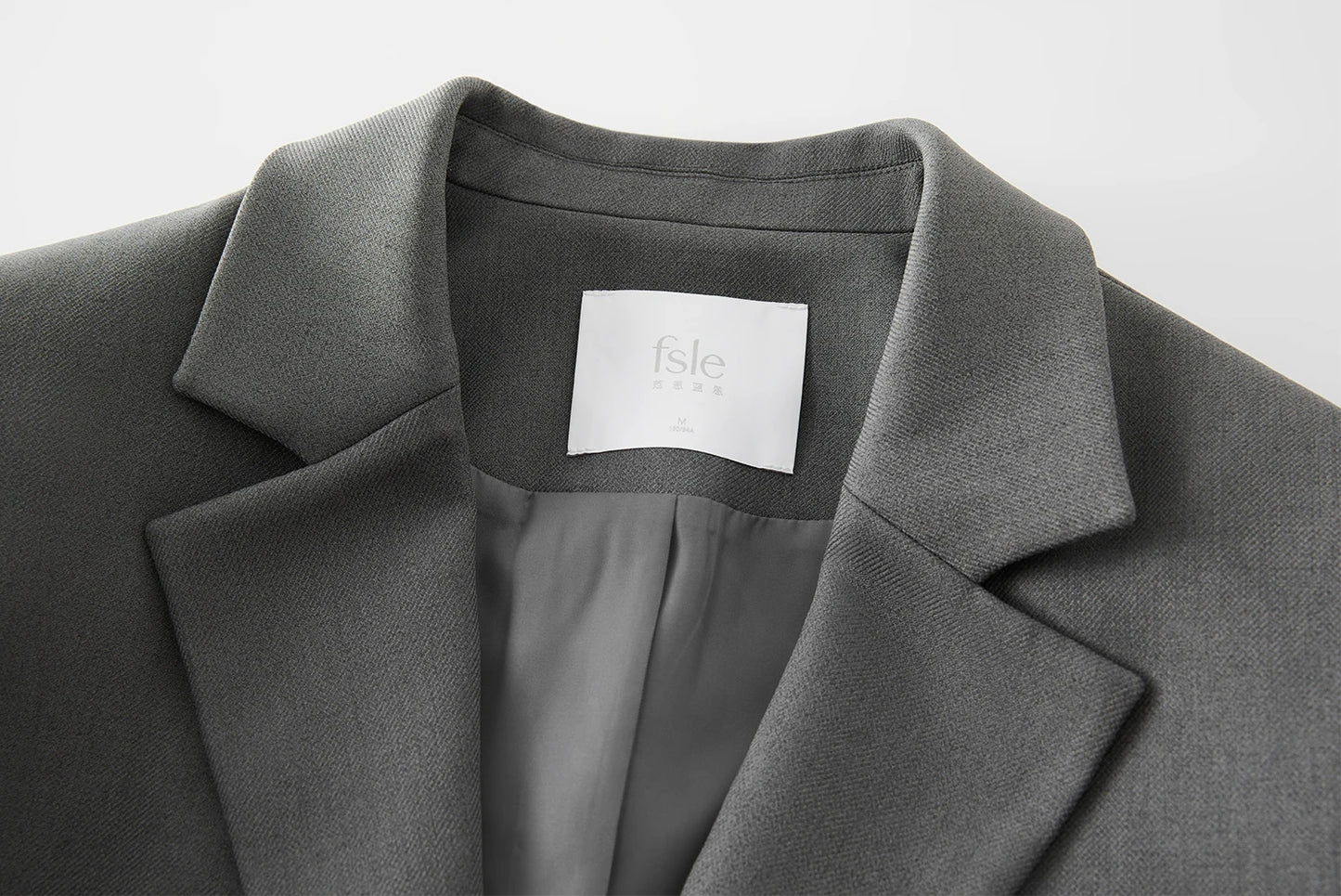 FSLE Women Spring Black Suit Sets Office Lady Temperament Short Single Button Blazers Full Length Trousers 25FS11065+25FS11066