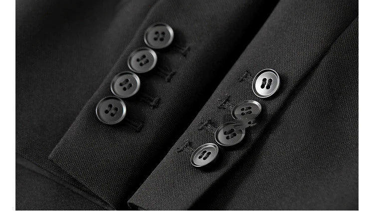 Sentubila mulher 3 peça conjunto roupas 2025 outono moda escritório wear preto colete blazer jaquetas perna larga calça conjunto 141z53019