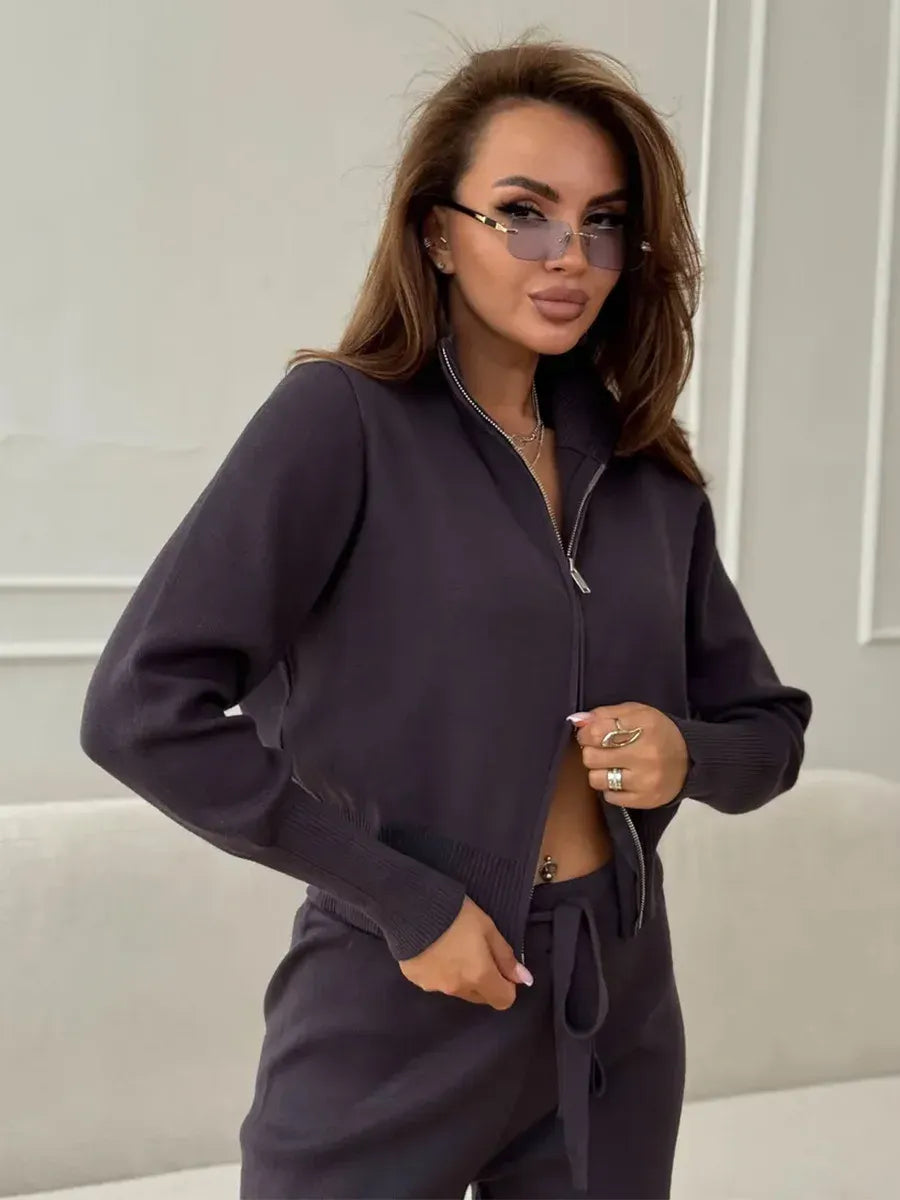 Conjunto Feminino Malha Conforto Elegante Élise