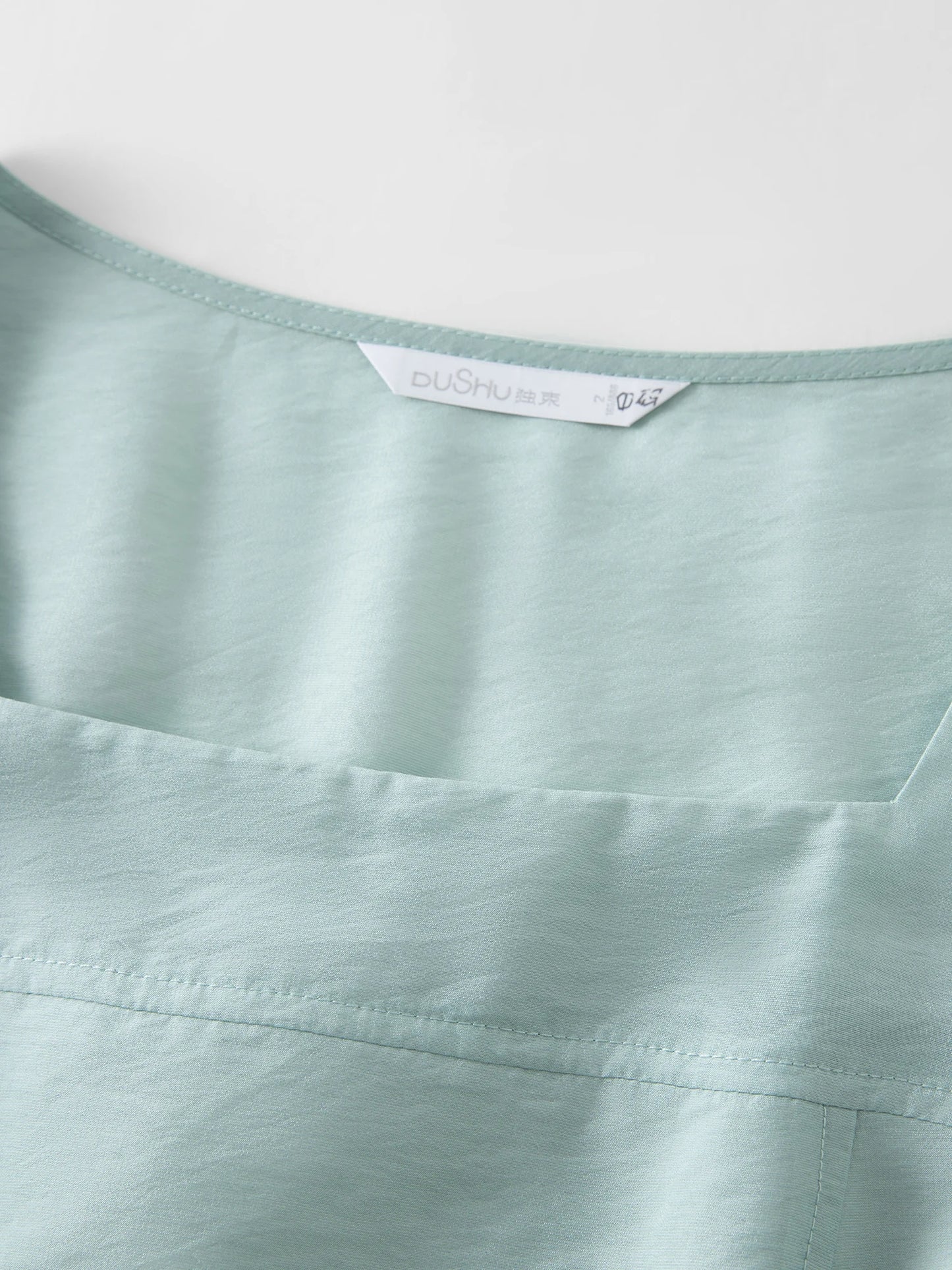 Dushu plus size feminino francês decote quadrado lado plissado elegante ancora vestido vermelho-2520 verão novos vestidos 25ds82788