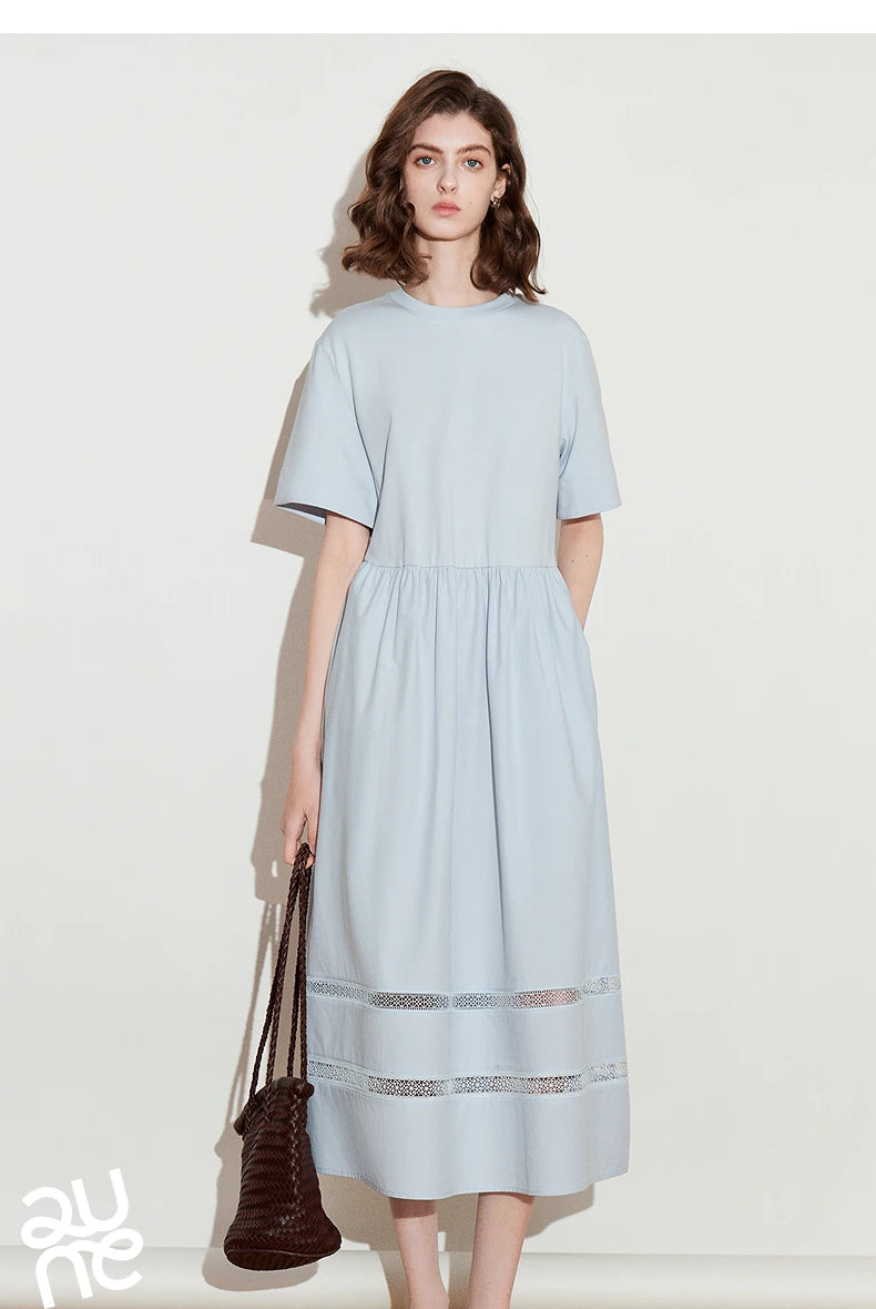 TOYOUTH Vestido feminino 2025 primavera novo vestido elegante 8519015