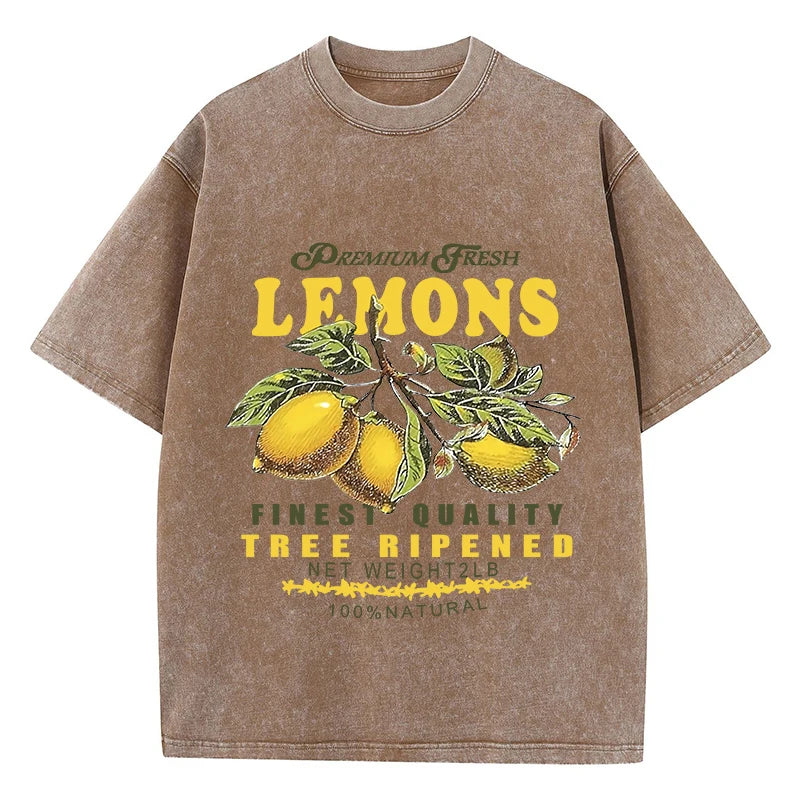 Camiseta Premium Oversized Lemons - AlmaChic