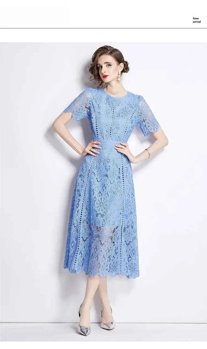 Vestido de Renda Midi Elegante Clarisse Lumière (Cópia)