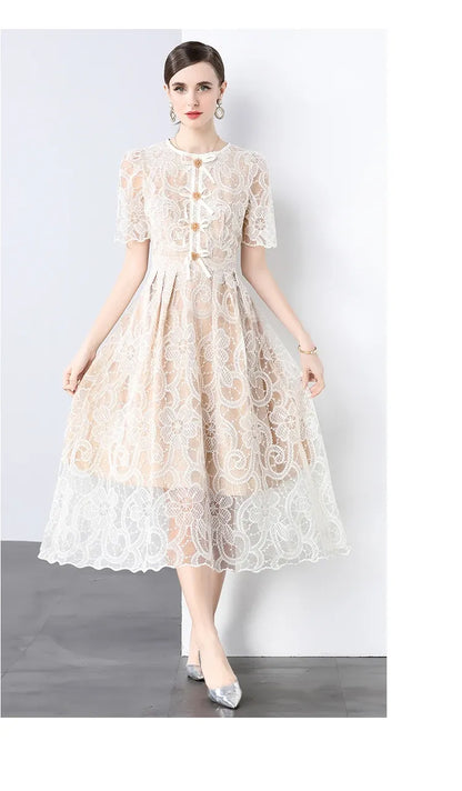 Vestido de Renda Elegante Madeleine