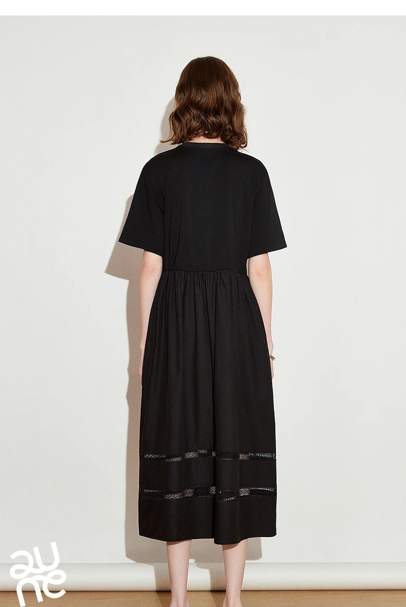 TOYOUTH Vestido feminino 2025 primavera novo vestido elegante 8519015