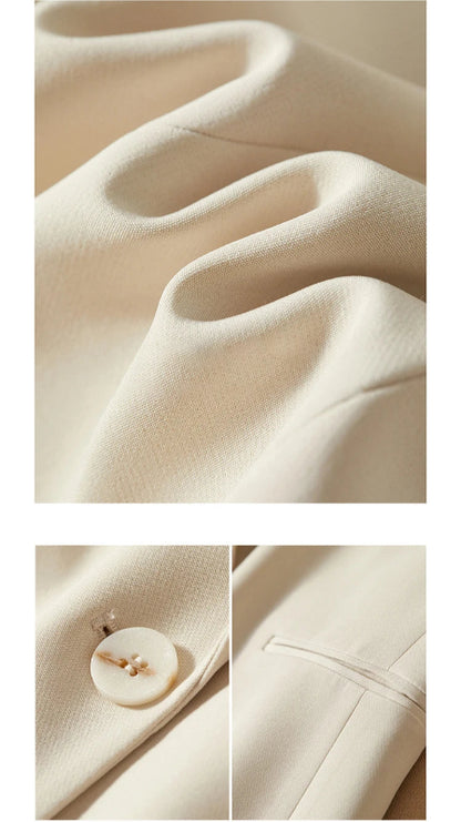 Sentubila sólida blazer senhora do escritório profissional novo único botão de trabalho em linha reta terno jaqueta blazer para mulher 123x43564