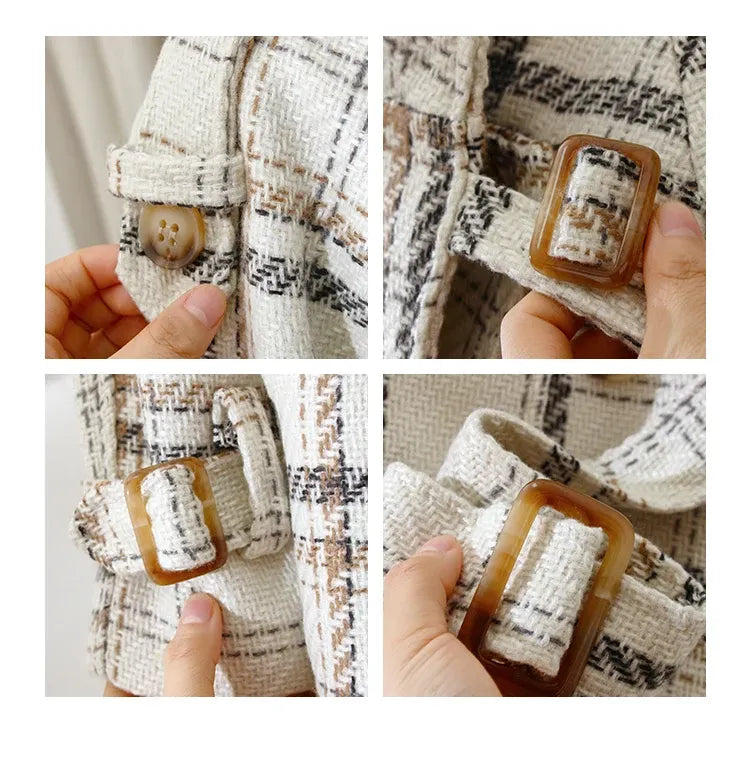 Trench Coat Feminino Xadrez Helena