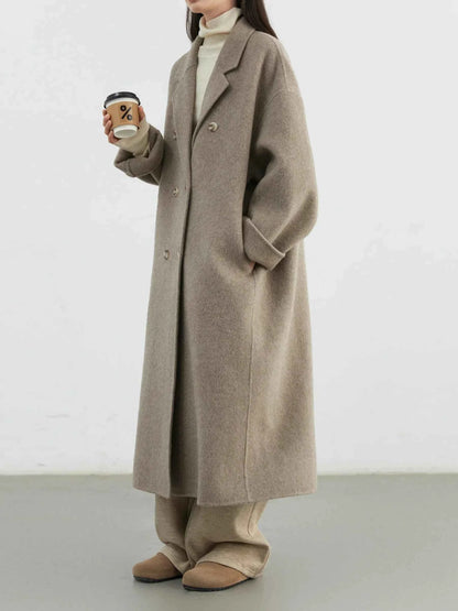 Casaco de Lã Trespassado Chic Ven — Elegância Atemporal