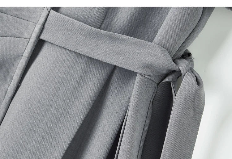 SENTUBILA vestido de verano 2025 mujer lugar de trabajo desplazamientos mangas abullonadas dobladillo Irregular atado cintura Cincher plisado vestidos Midi Q52LC0189
