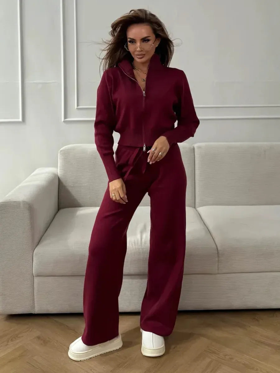Conjunto Feminino Malha Conforto Elegante Élise