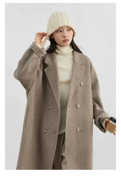 Casaco de Lã Trespassado Chic Ven — Elegância Atemporal