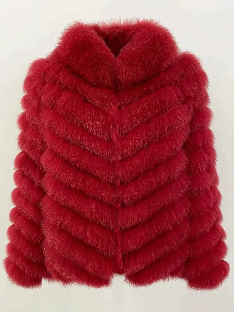 Jaqueta de Pele de Raposa — Elegância Atemporal