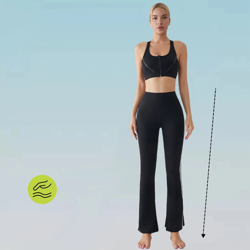 Legging Flare Feminina Cintura Alta Fit - AlmaChic