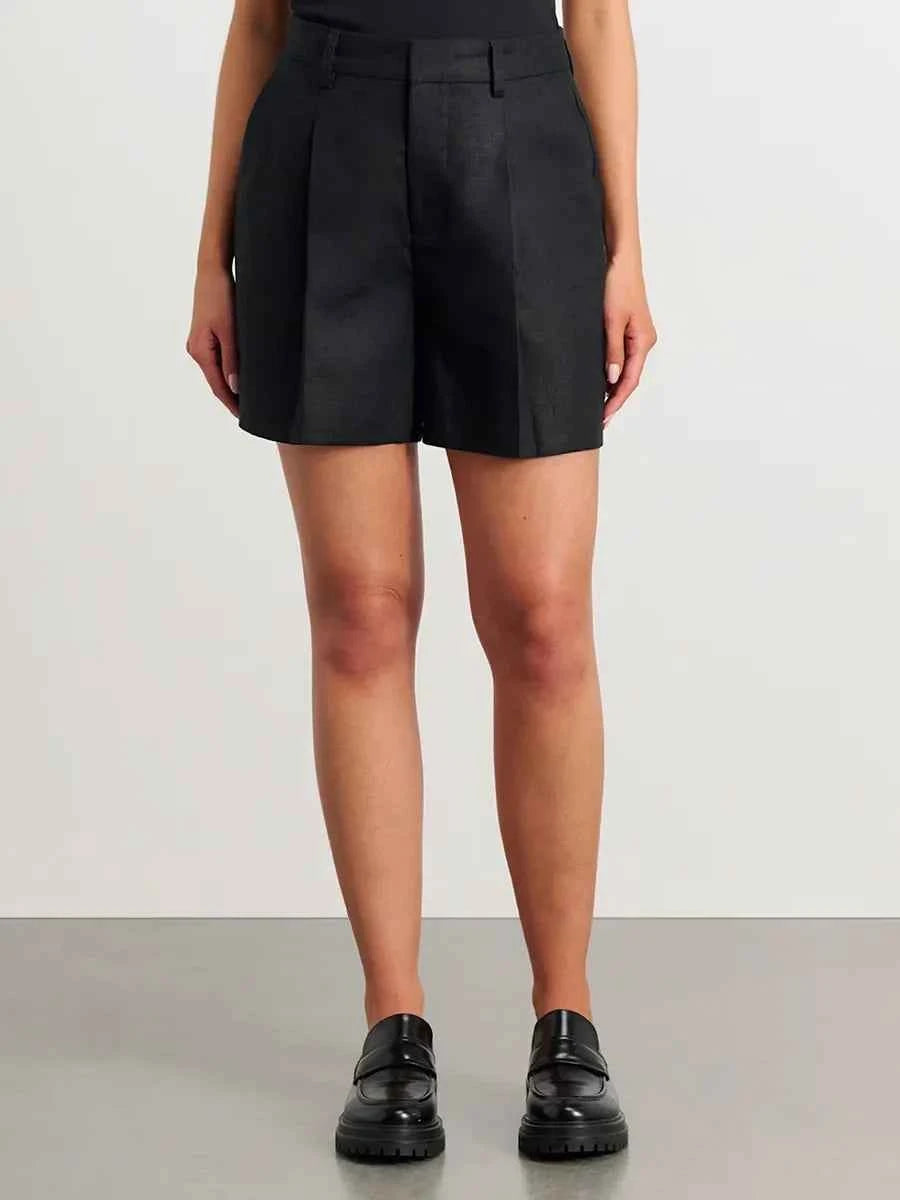 Conjunto Feminino Essence Linen – Colete & Short de Linho e Algodão