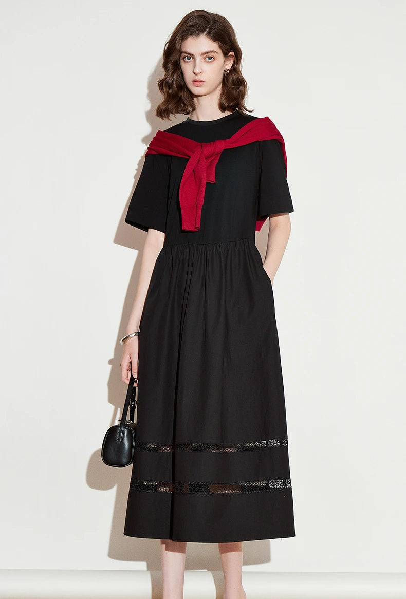 TOYOUTH Vestido feminino 2025 primavera novo vestido elegante 8519015