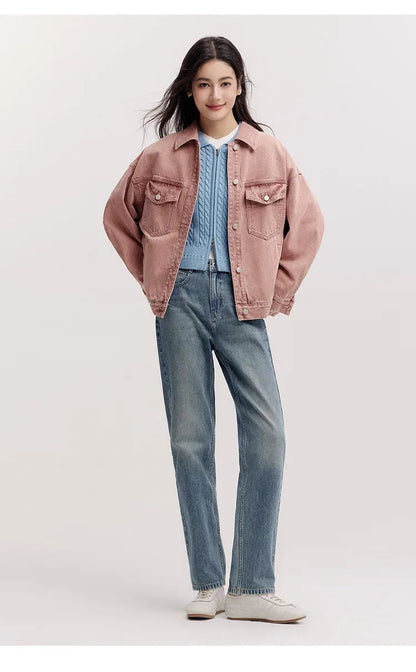 Jaqueta Jeans Feminina Conforto Urbano Helena