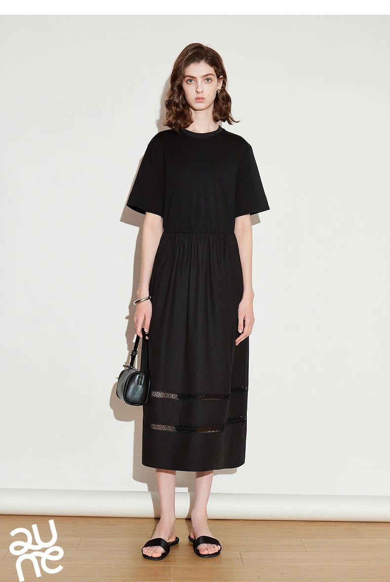 TOYOUTH Vestido feminino 2025 primavera novo vestido elegante 8519015