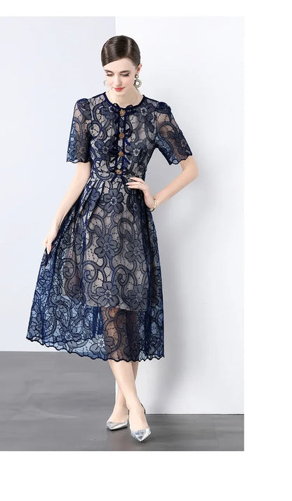 Vestido de Renda Elegante Madeleine