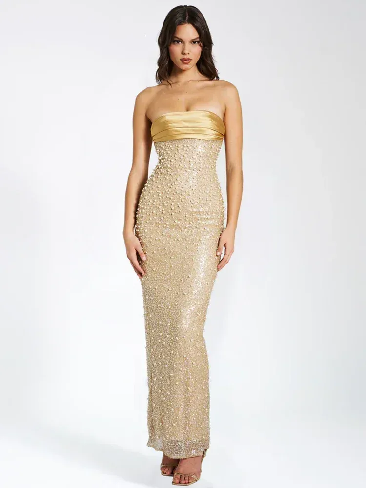 Vestido Longo Luxe Pérola