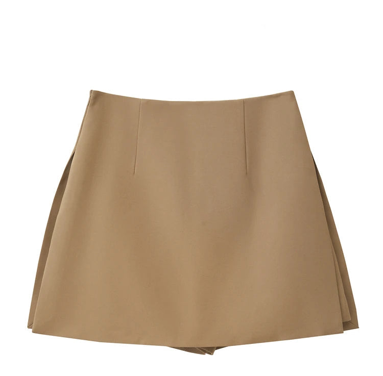 Saia-Shorts A-Line AlmaChic Cintura Alta - AlmaChic