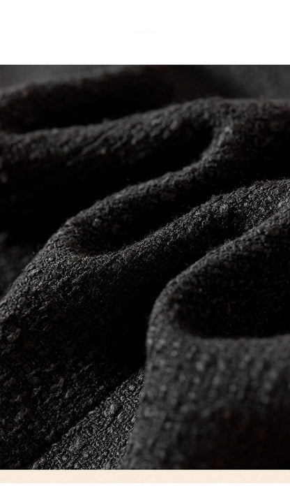 Sentubila preto recortado tweed jaqueta para mulher 2025 primavera único breasted moda estilo coreano casacos curtos outerwears 123w42756