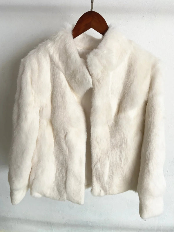 Casaco Feminino de Pele de Coelho Fancy Margaux