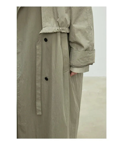 Trench Coat Oversized Feminino Camille — Estilo Europeu e Versatilidade Casual